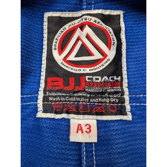 BJJ COACH ASSOCIATION OFFICIAL COMPETITION TRAINING BJJ Blue Gi UNIFORM A3 - Picture 10 of 16